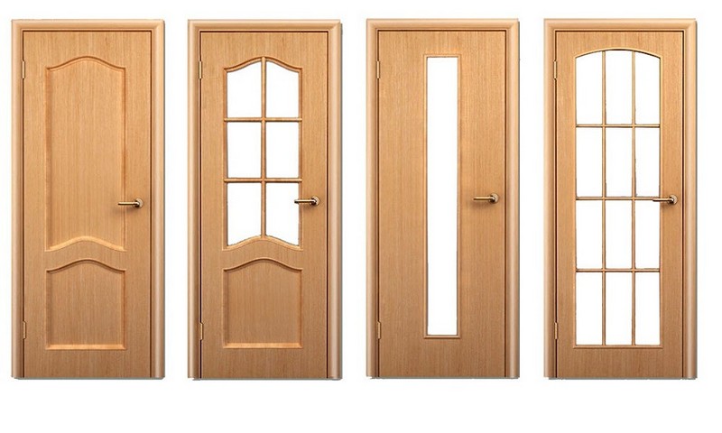 Виды и конструкции деревянных дверей