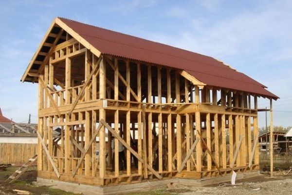 Возведение деревянного дома каркасной технологии