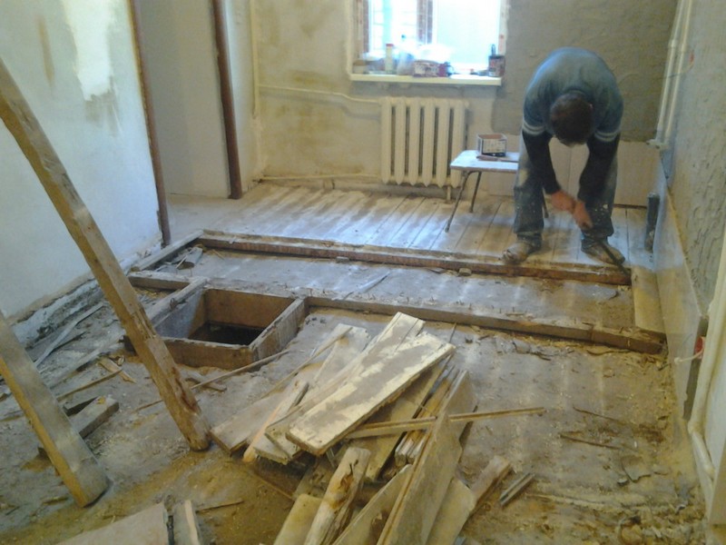 Способы проведения ремонта деревянных полов