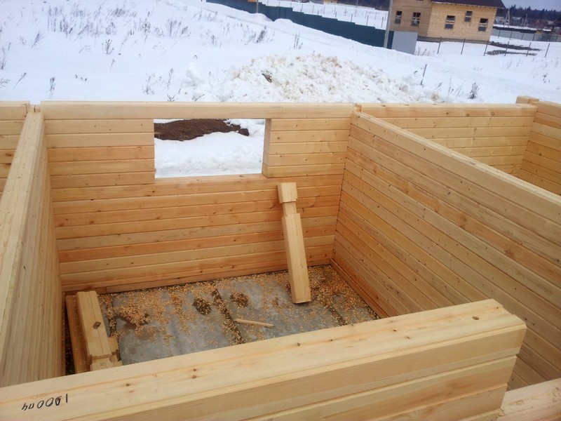 Постройка дома из клееного бруса своими руками