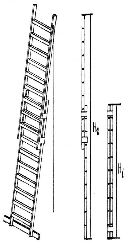 Металлическая приставная лестница своими руками