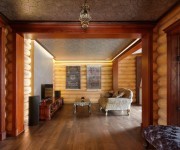 Дизайн интерьера бревенчатого дома