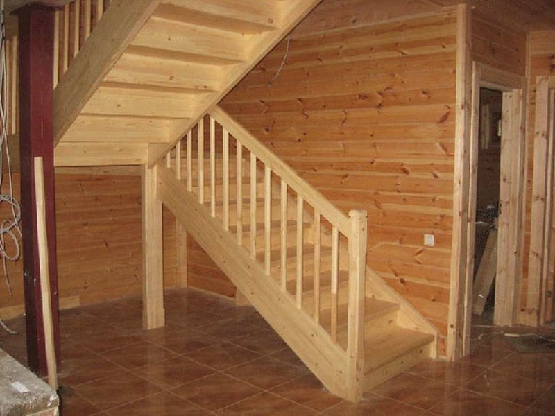 Строительство деревянной лестницы на второй этаж видео
