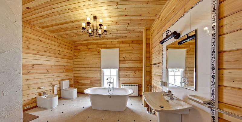 Как правильно сделать ванную комнату в деревянном доме?